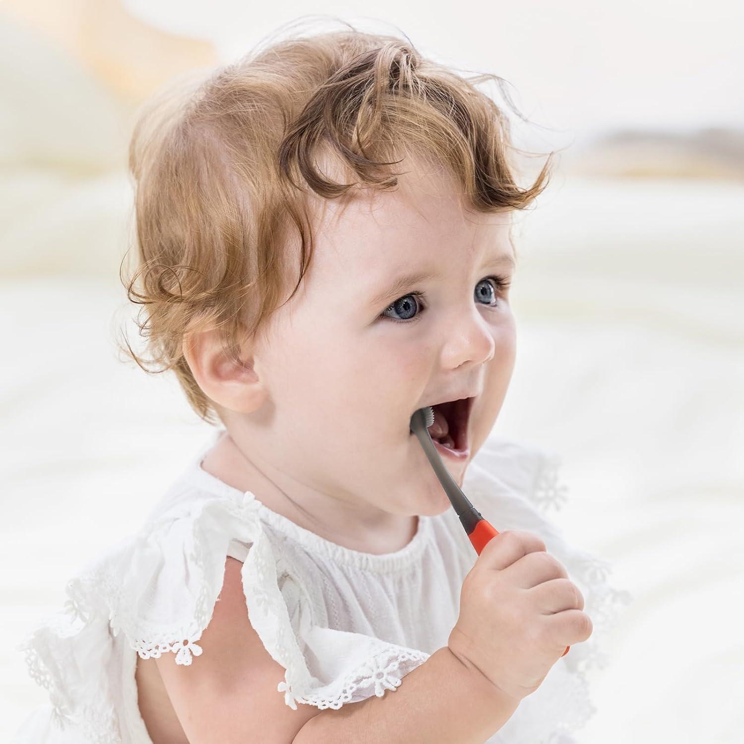 Cepillo de Dientes Mombella Mariquita Silicona Bebés 6+ Meses