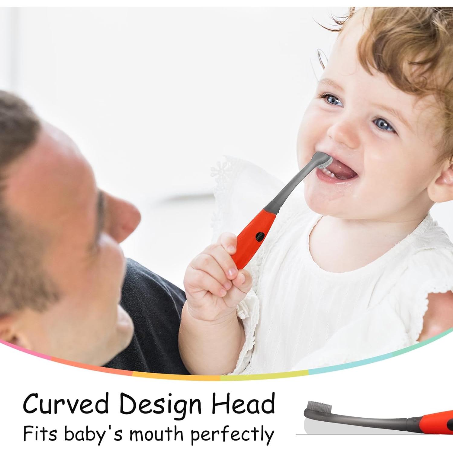 Cepillo de Dientes Mombella Mariquita Silicona Bebés 6+ Meses