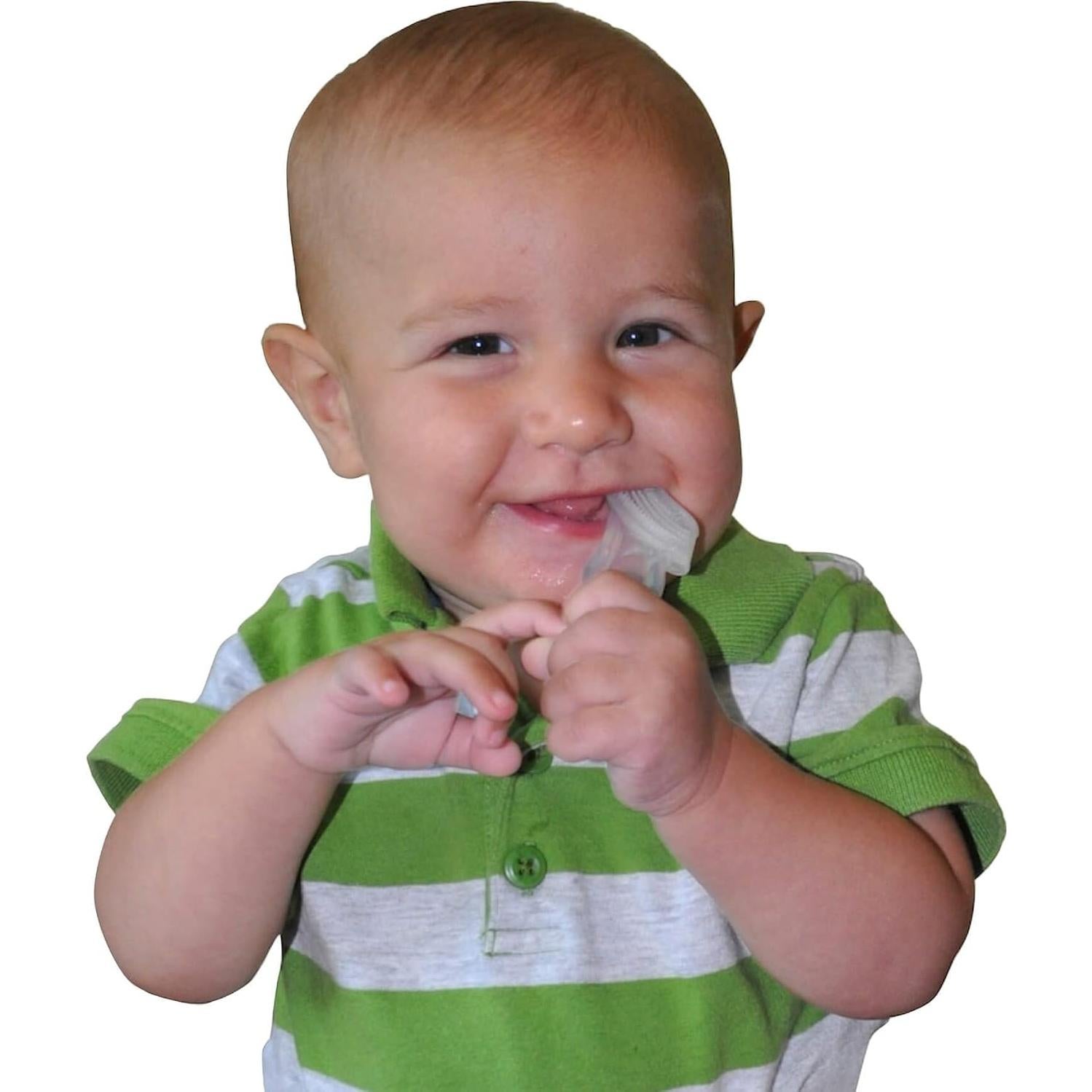 Cepillo de Dientes para Bebés Baby Buddy Azul 4+ Meses