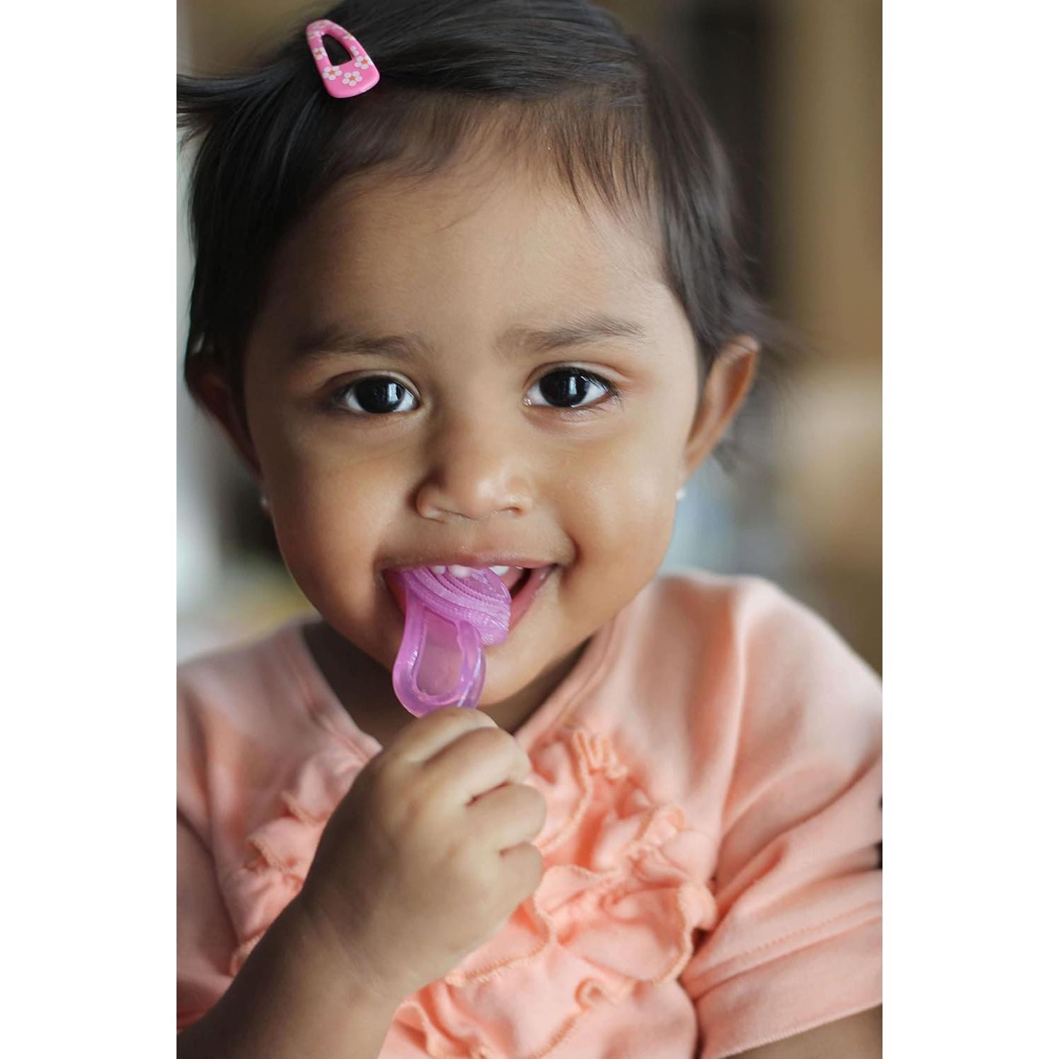 Cepillo de Dientes para Bebés Baby Buddy Azul 4+ Meses