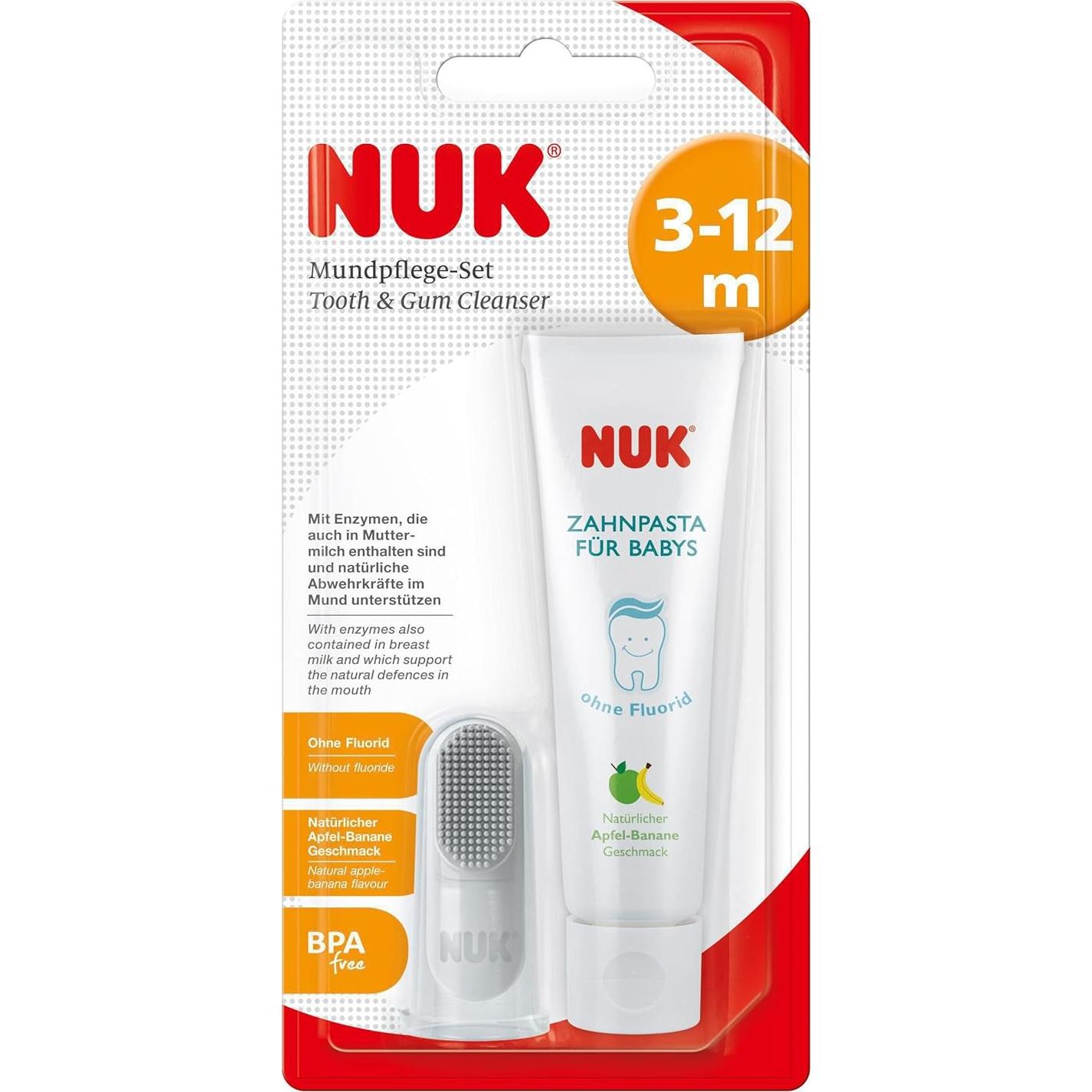 Set de Cuidado Oral NUK 10256396 Pasta y Cepillo para Bebés