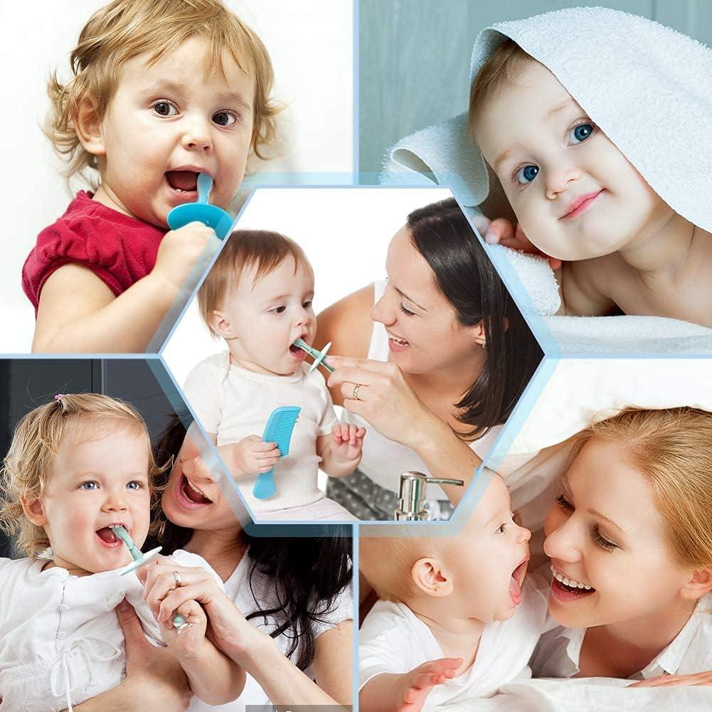 Cepillo de Dientes para Bebés Cozygrow - Silicona Suave, 2 Piezas