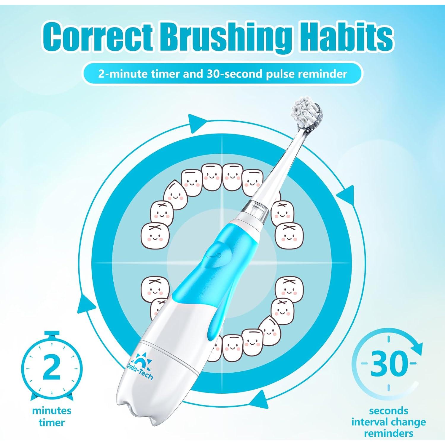 Cepillo de Dientes Eléctrico DADA-TECH para Niños 0-3 Años
