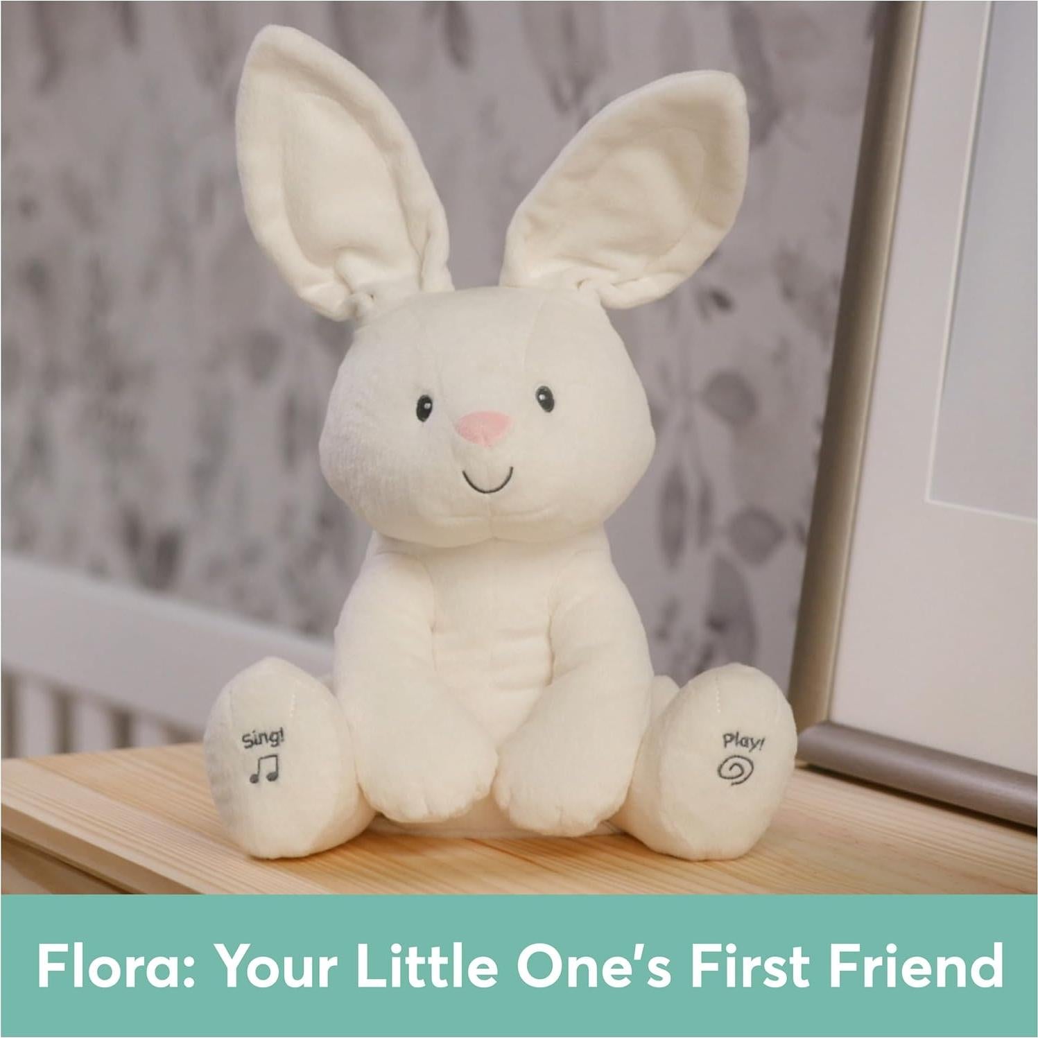 Peluches Interactivos GUND Flora Coneja 30 cm para Bebés
