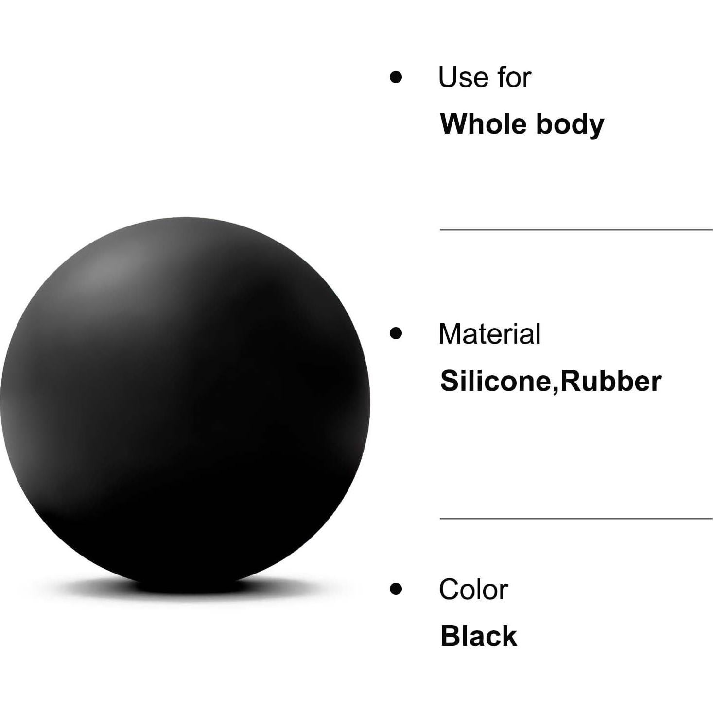 Bola de Masaje WOVTE 6.3 cm para Alivio Muscular y Yoga