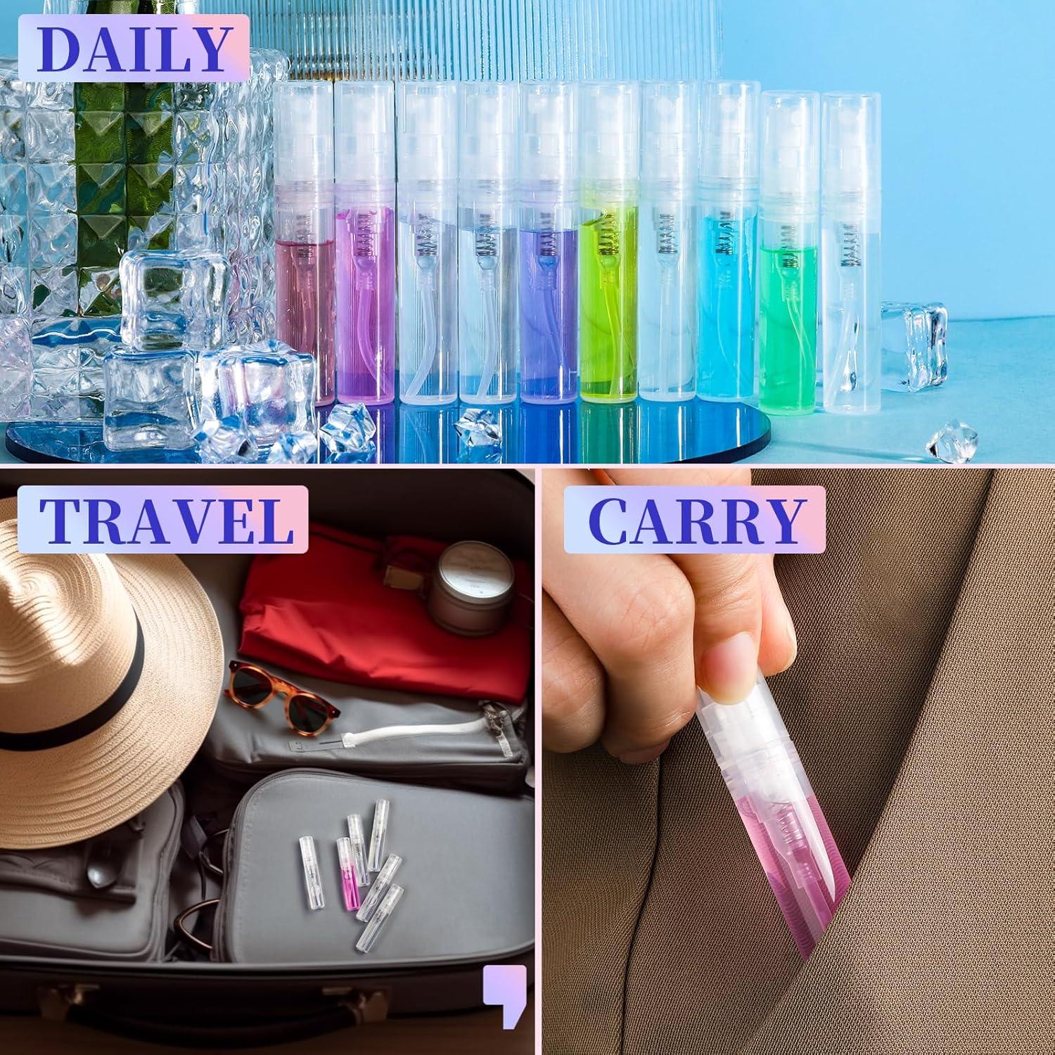 Fandamei Botellas Mini Spray 3ml - Paquete de 10 Recargables