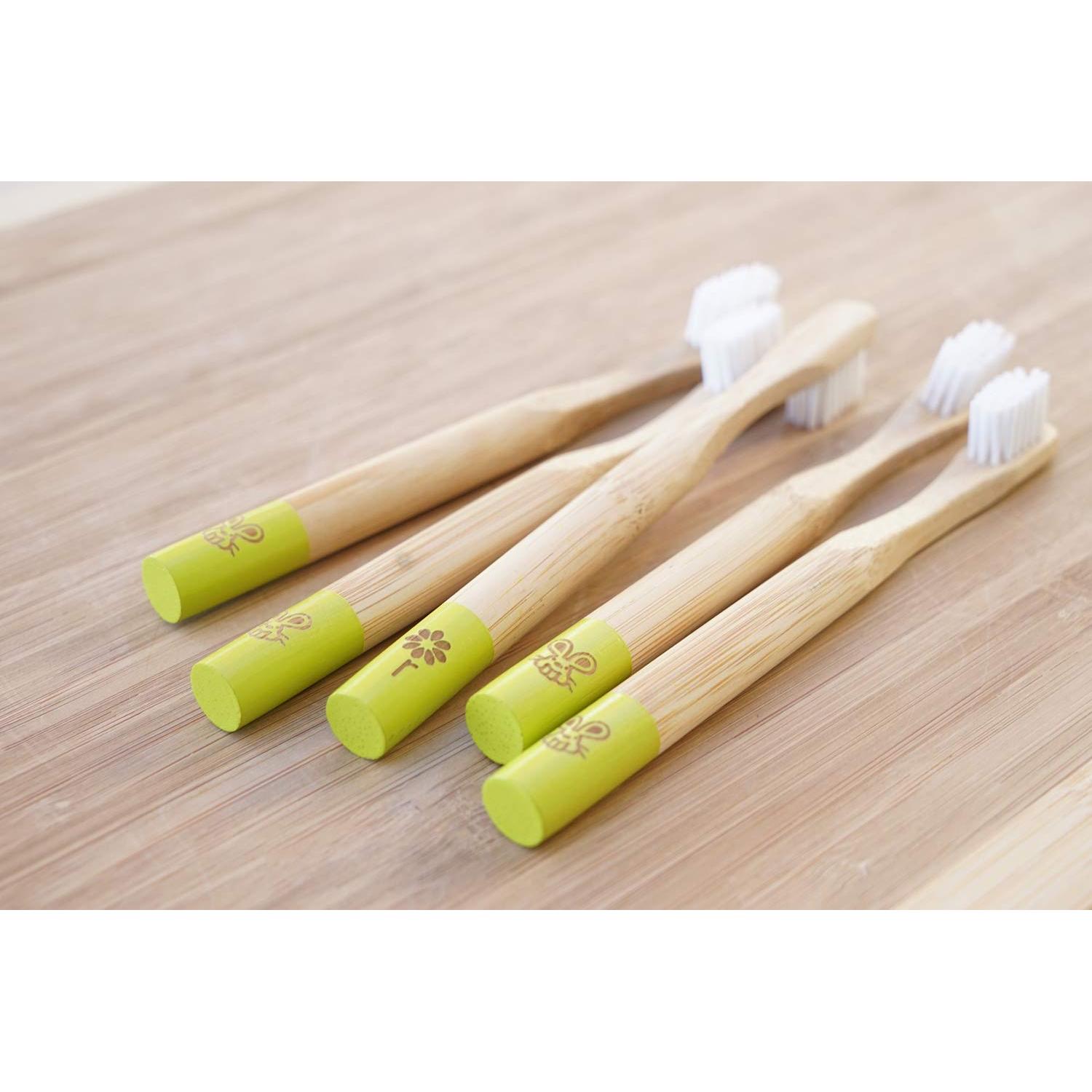 Cepillo de Dientes de Bambú Rain para Bebés - Cerdas Suaves