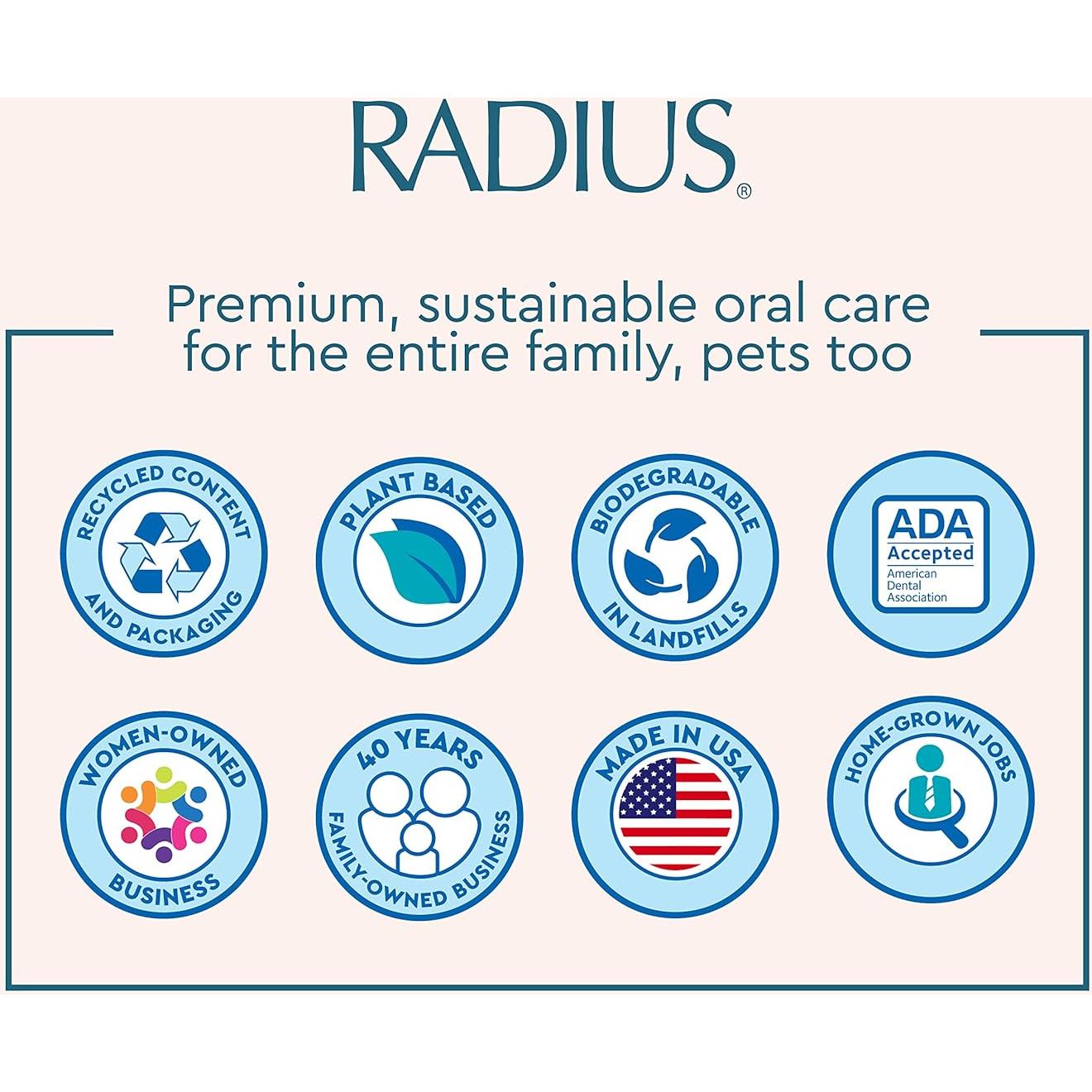 Cepillo de dientes RADIUS Totz para niños 3 unidades cerdas suaves