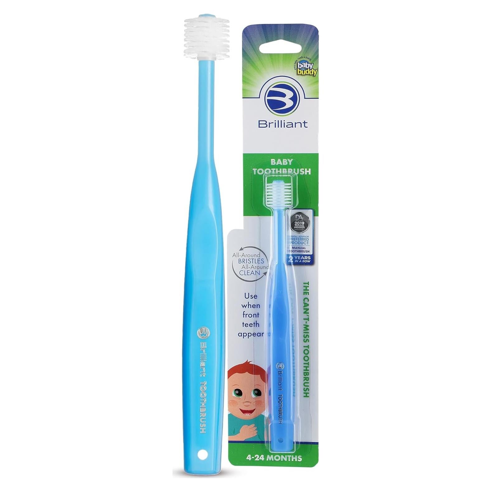 Cepillo de Dientes Baby Buddy Azul 0-2 Años Cerdas Suaves