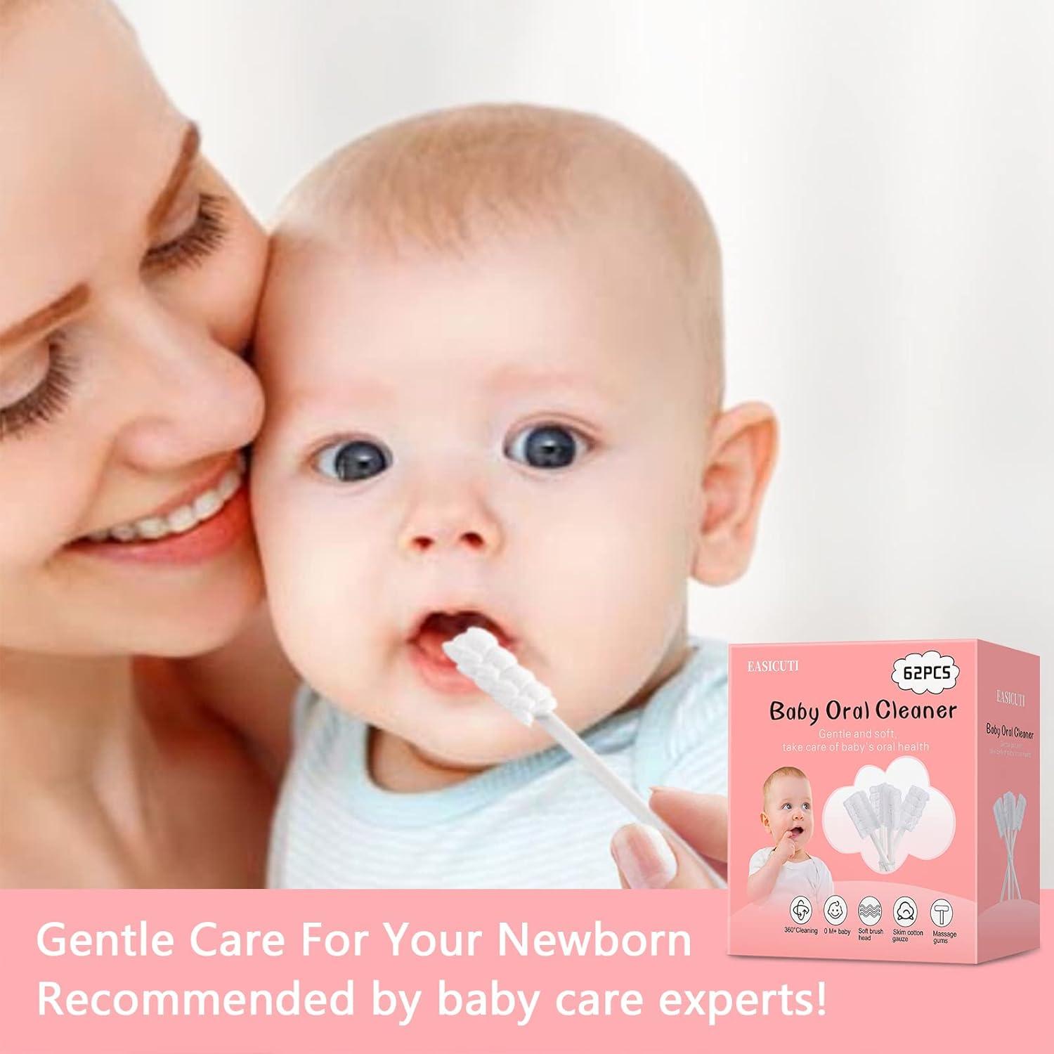 Limpiador de Lengua y Cepillo de Dientes EASICUTI 62PCS Bebés