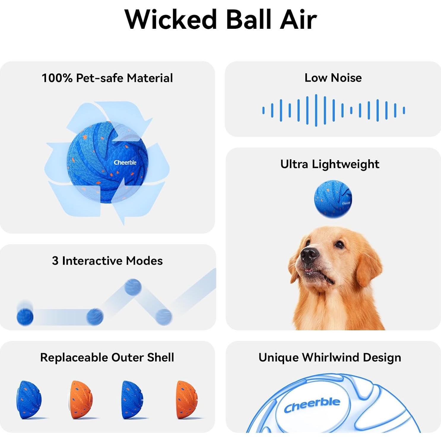 Bola Interactiva Cheerble Malvada AIR para Perros Grandes