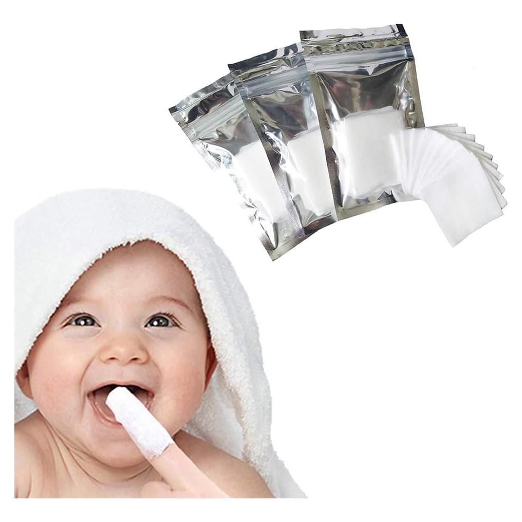 120 Pañales de Dientes de Bebé Gasa Suave Zmmyr Higiene Oral