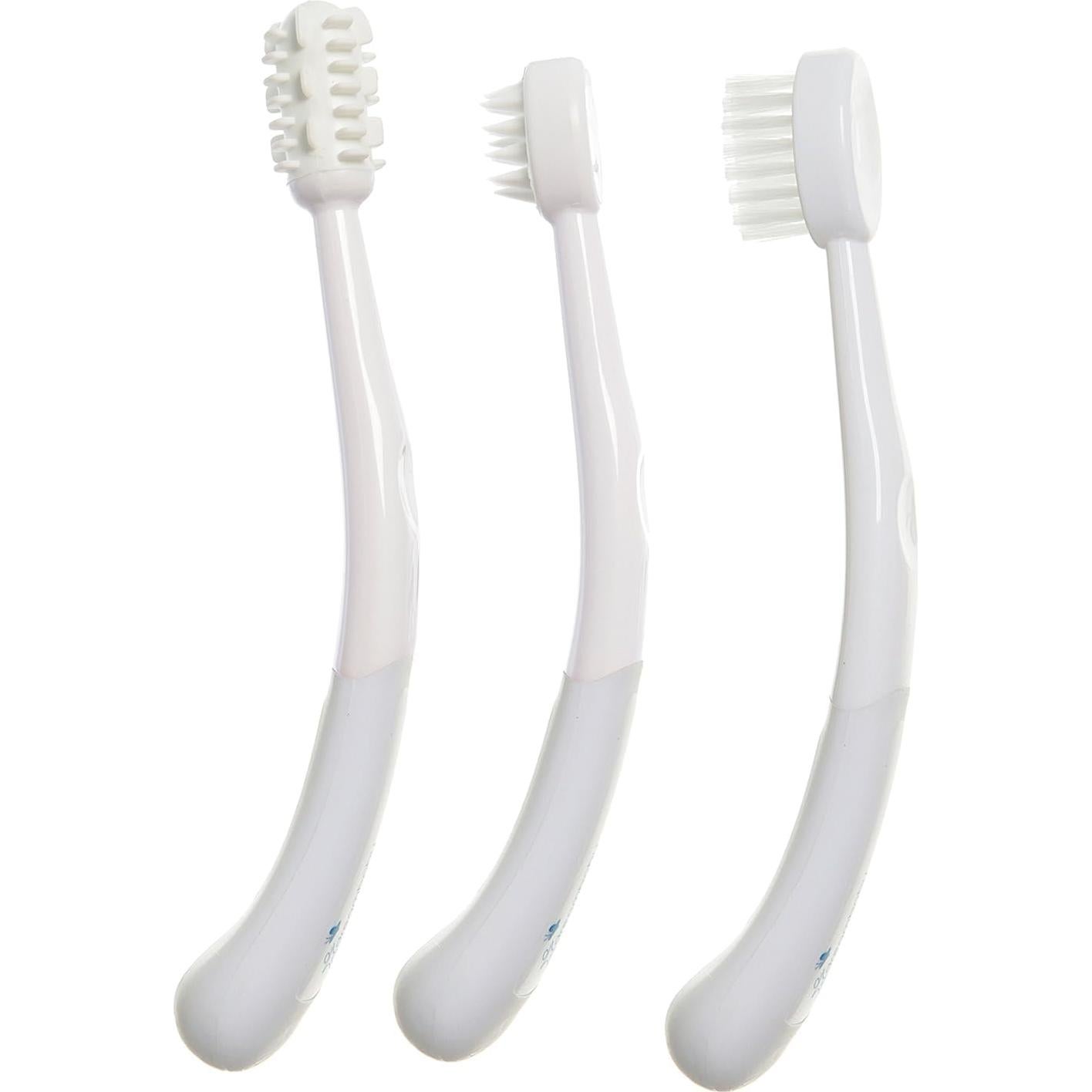 Juego de Cepillos de Dientes Dreambaby 3 Etapas Blanco