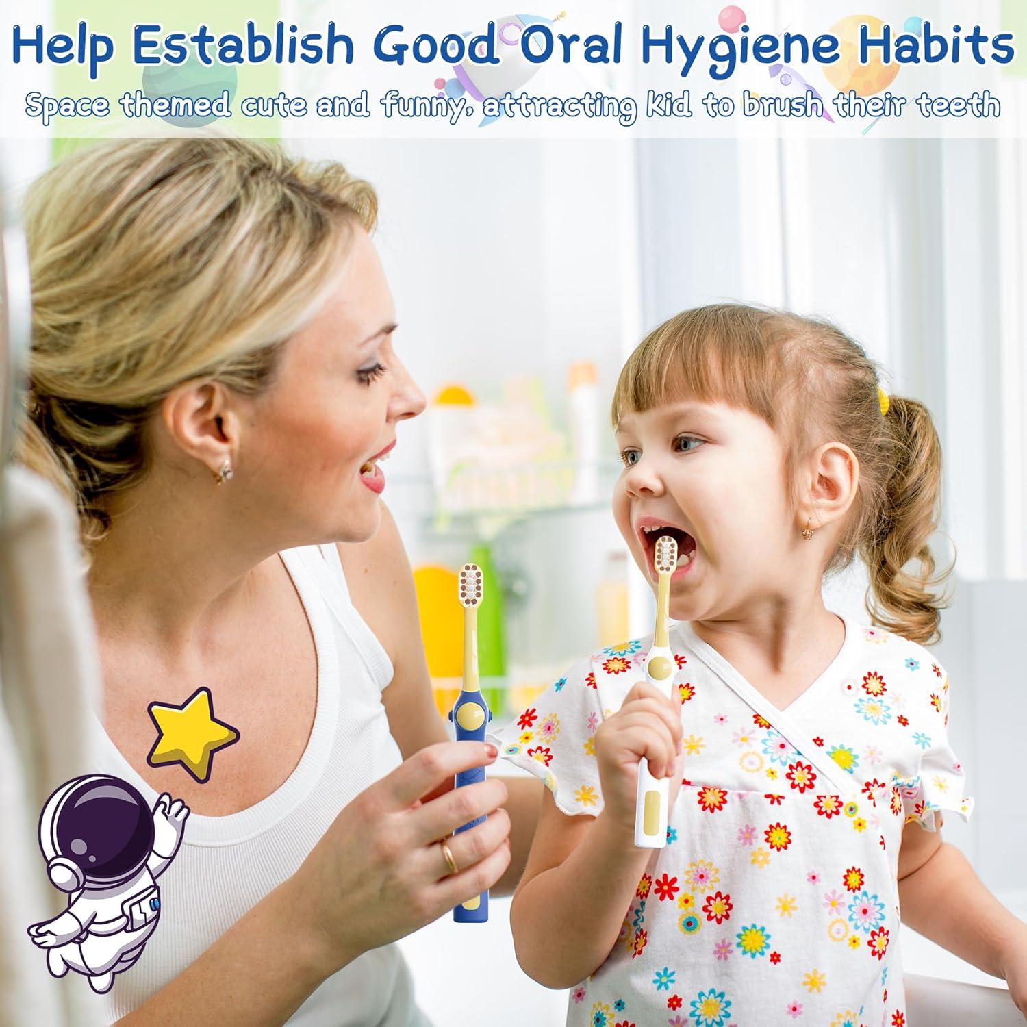 Cepillos de Dientes Extra Suaves EASICUTI para Niños - 4 Unidades