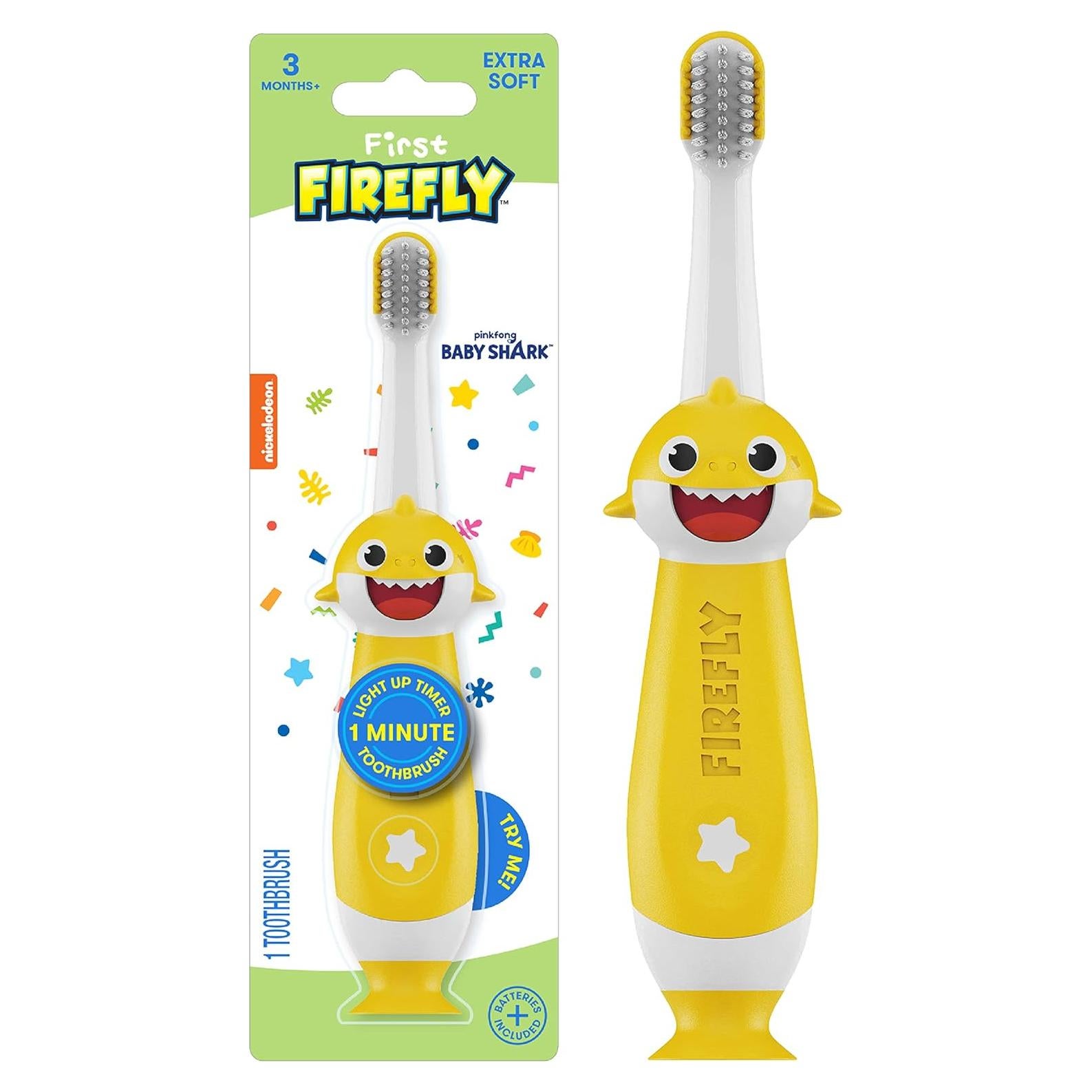 Cepillo de Dientes Entrenador Firefly Baby Shark con Luz