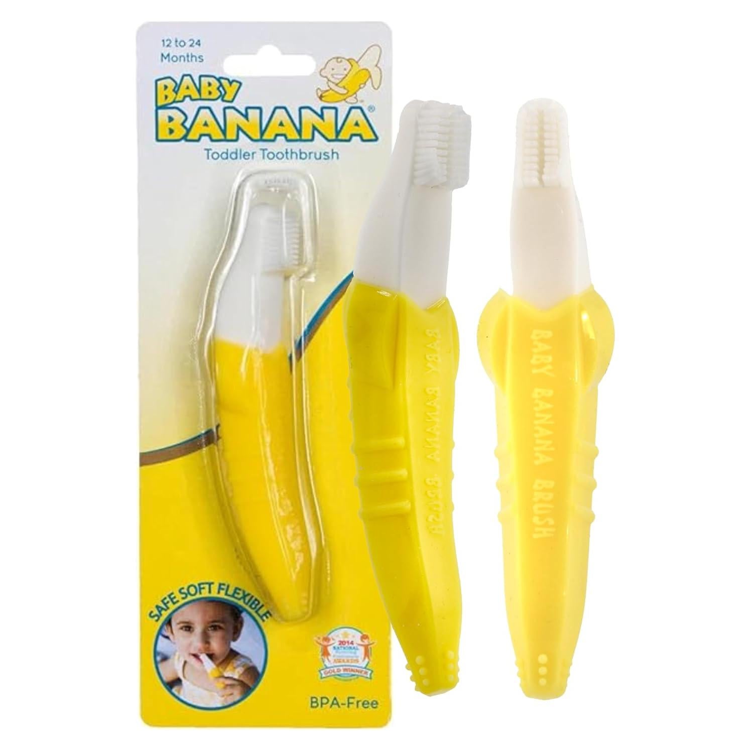 Cepillo de Dientes Entrenador Baby Banana para Niños Pequeños