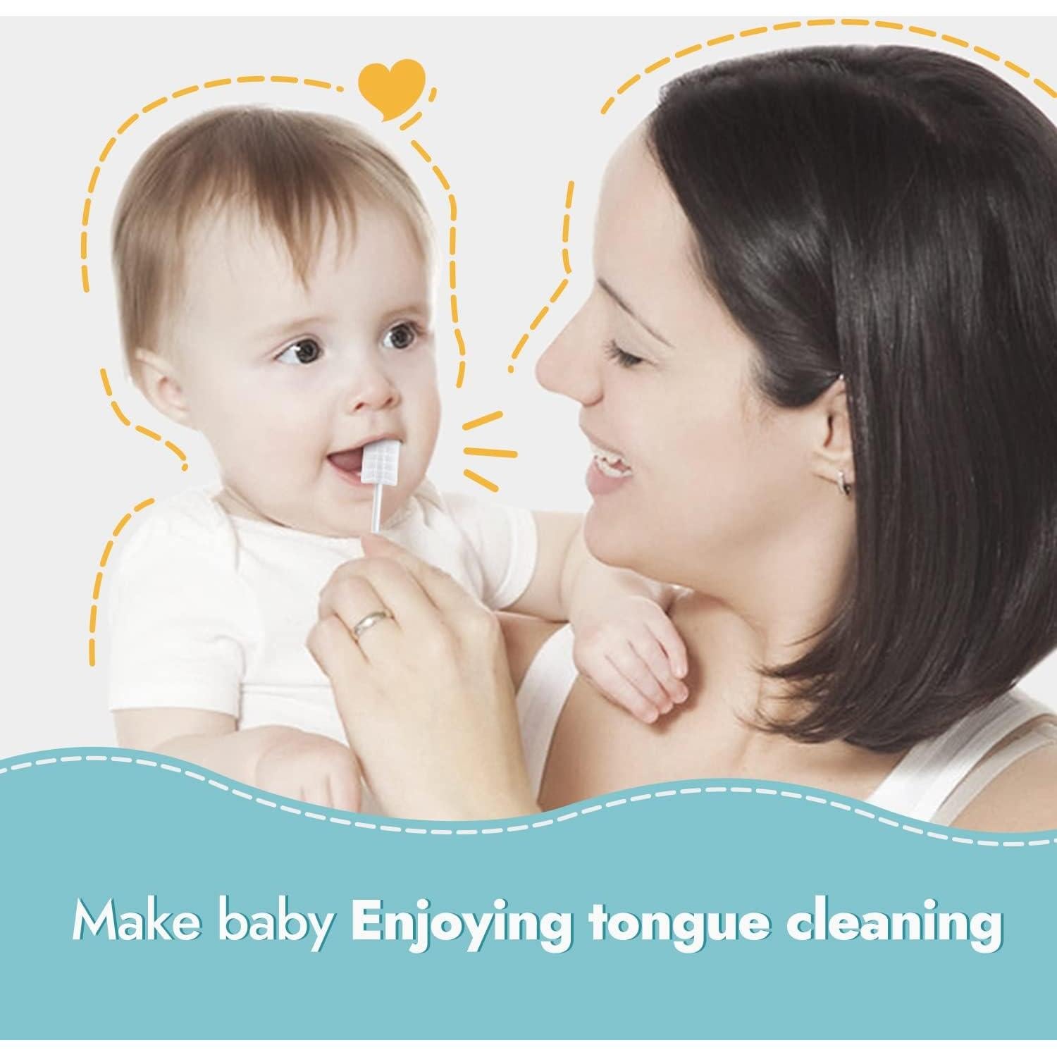 Limpiador de Lengua Papablic para Bebés - Paquete de 100 Unidades