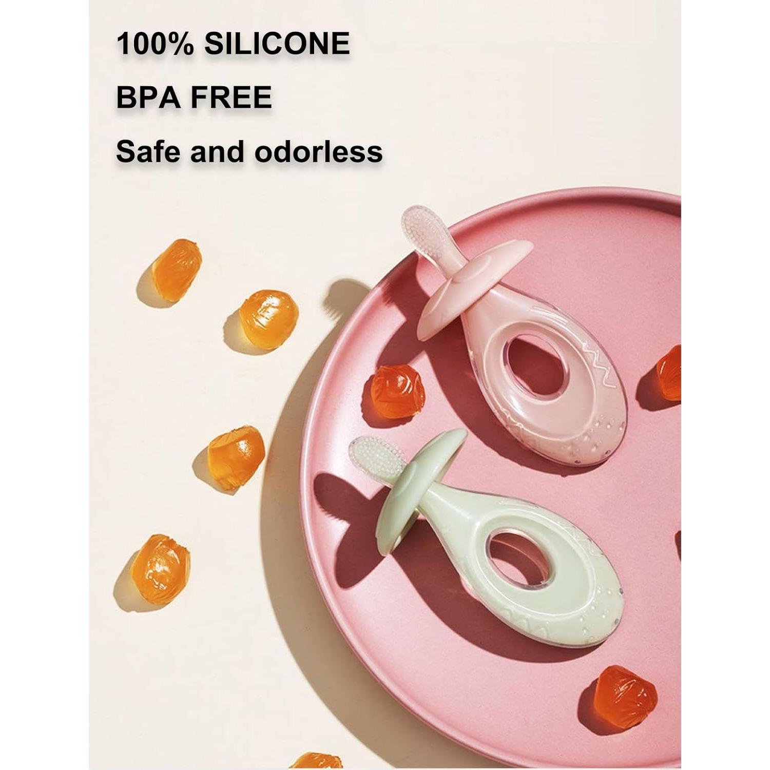 Cepillo de Dientes y Mordedor BOVELLA Verde para Bebés