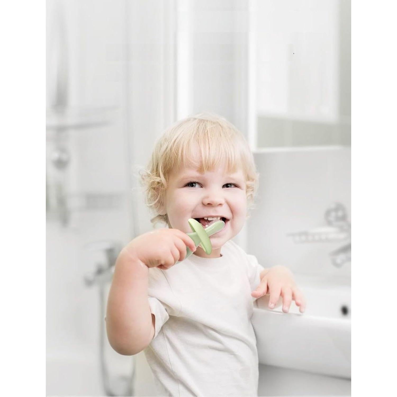 Cepillo de Dientes y Mordedor BOVELLA Verde para Bebés