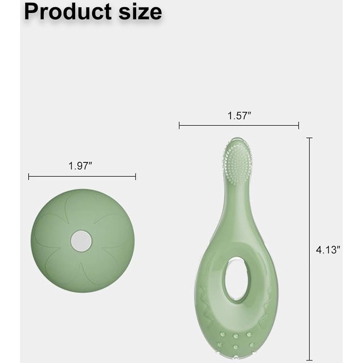 Cepillo de Dientes y Mordedor BOVELLA Verde para Bebés