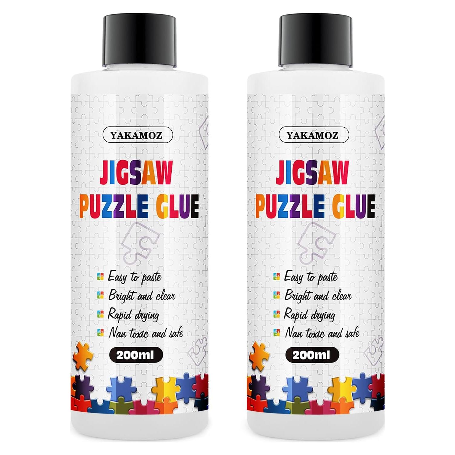 Pegamento para Rompecabezas YAKAMOZ 400ml No Tóxico Secado Rápido