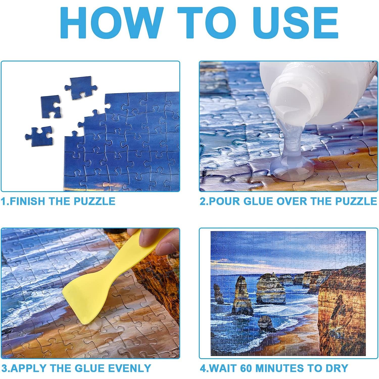 Pegamento para Rompecabezas YAKAMOZ 400ml No Tóxico Secado Rápido