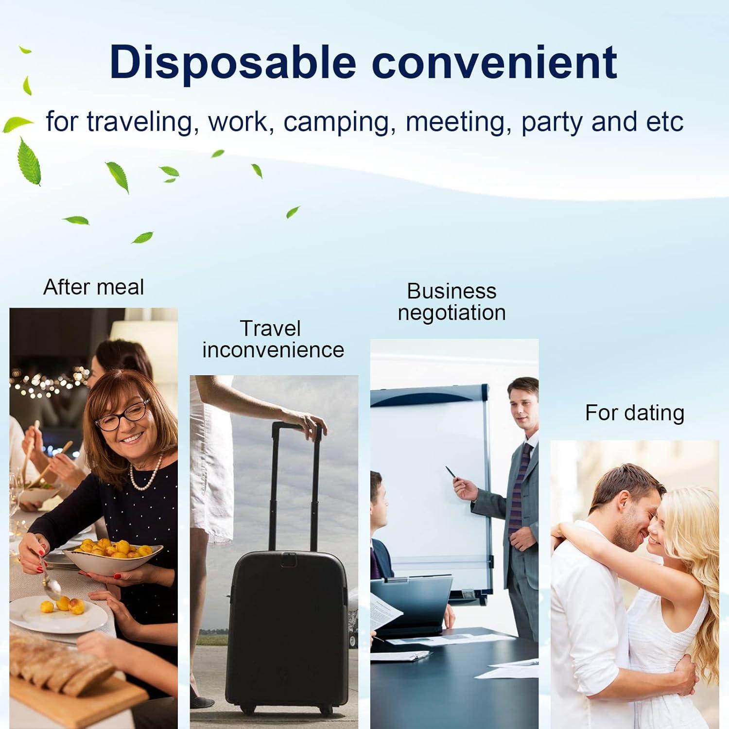 Toallitas para Dientes MySmile 100pcs Desechables Menta