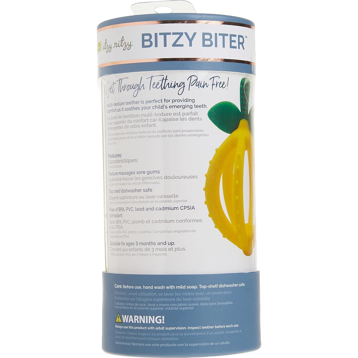 Pelota de Dentición Itzy Ritzy Limón - Silicona Libre de BPA