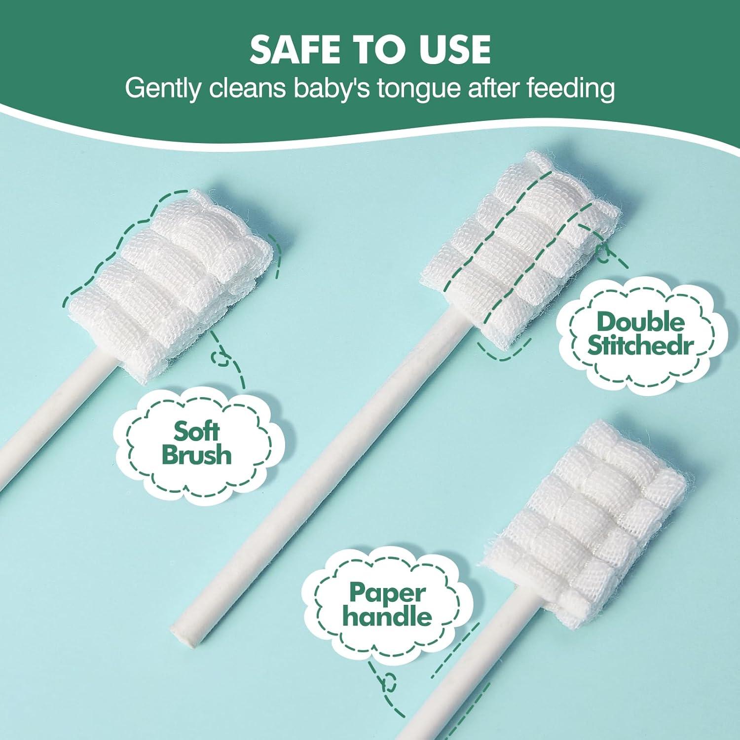 52 Piezas Limpiador de Lengua y Cepillo de Dientes Bebé Yruzqne