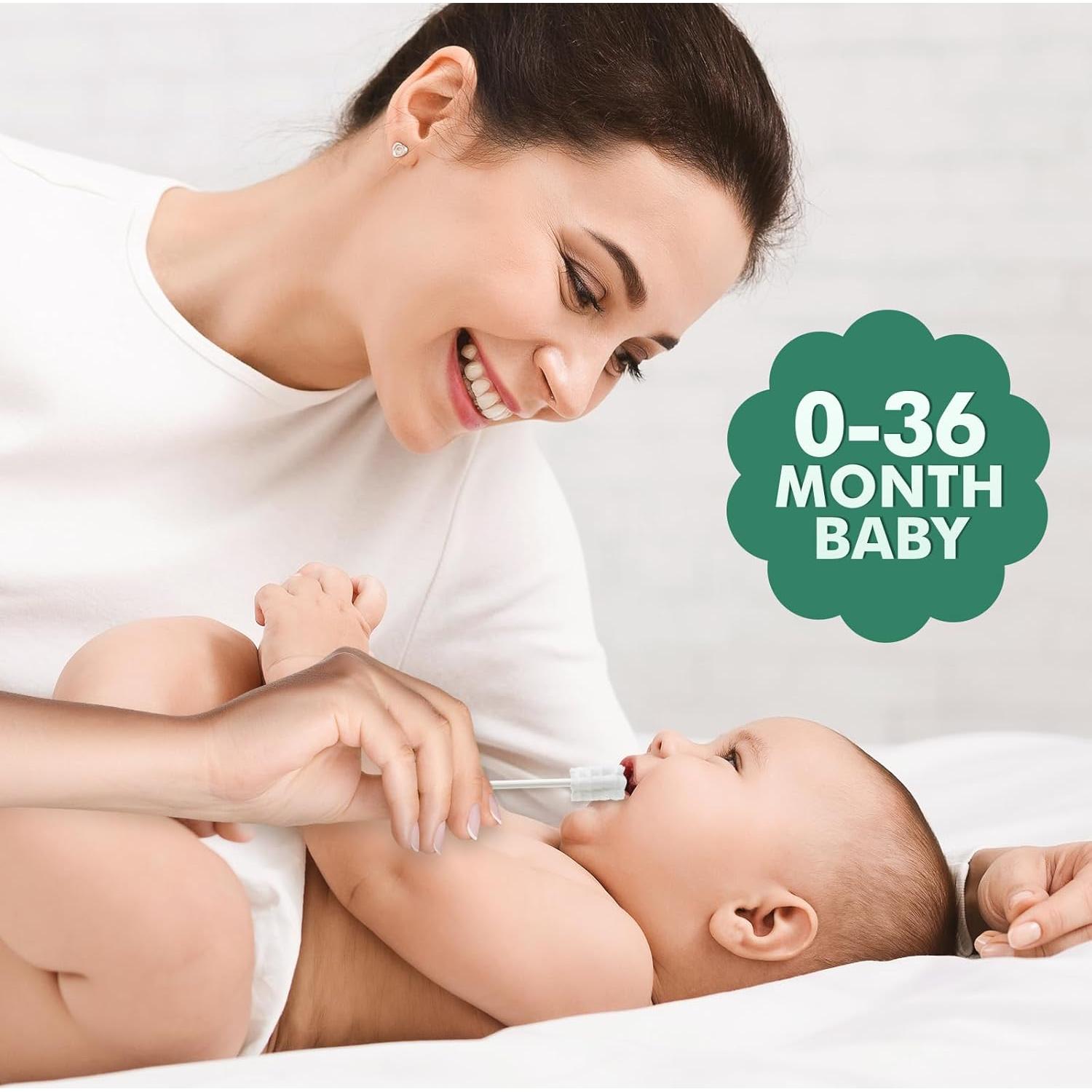 52 Piezas Limpiador de Lengua y Cepillo de Dientes Bebé Yruzqne