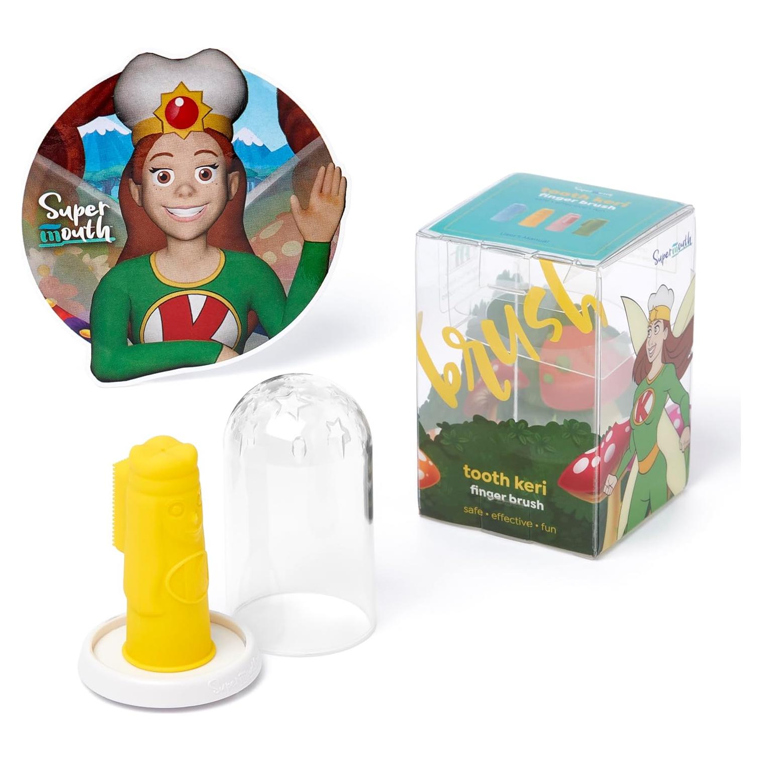 Cepillo de Dedo SuperMouth Keri para Bebés - Silicona Suave