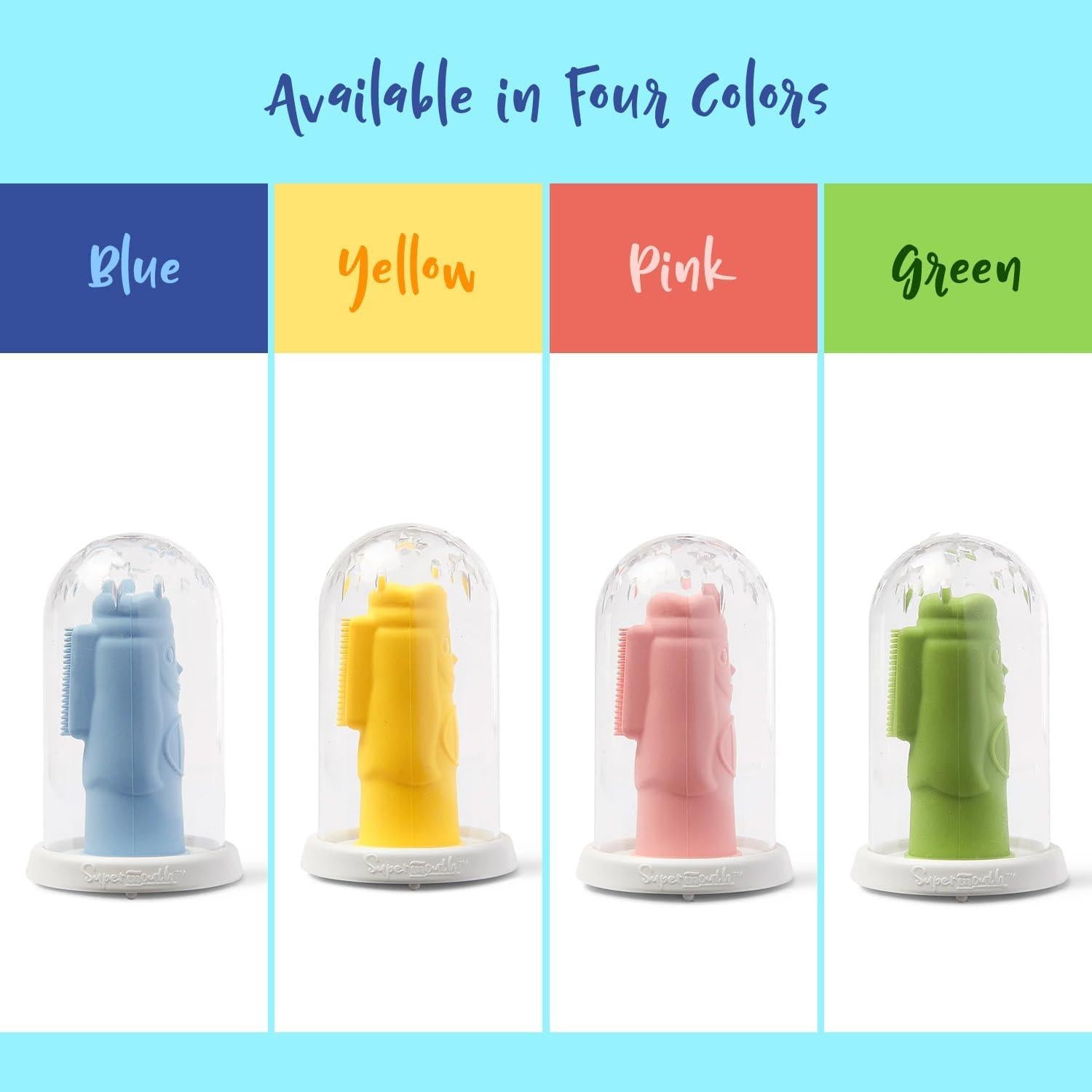 Cepillo de Dedo SuperMouth Keri para Bebés - Silicona Suave