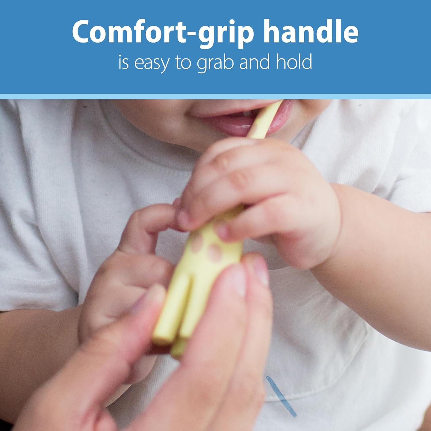 Set de Cepillo y Peine para Bebé Dr. Brown + Cepillo de Dientes Jirafa 0-3 Años