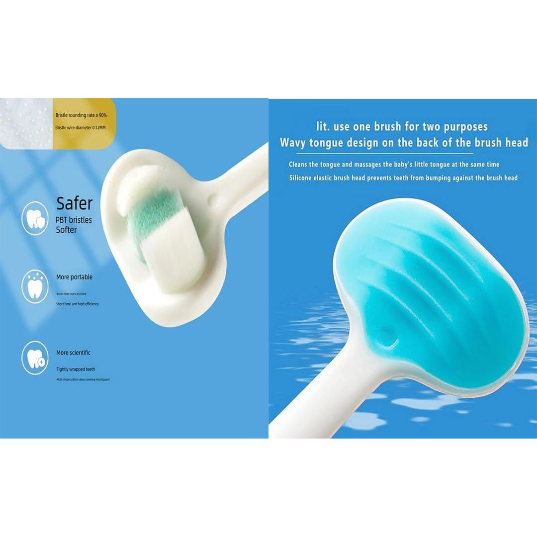 Cepillo de Dientes para Bebés FOREVIVE 3 Lados Suave 1-2 Años