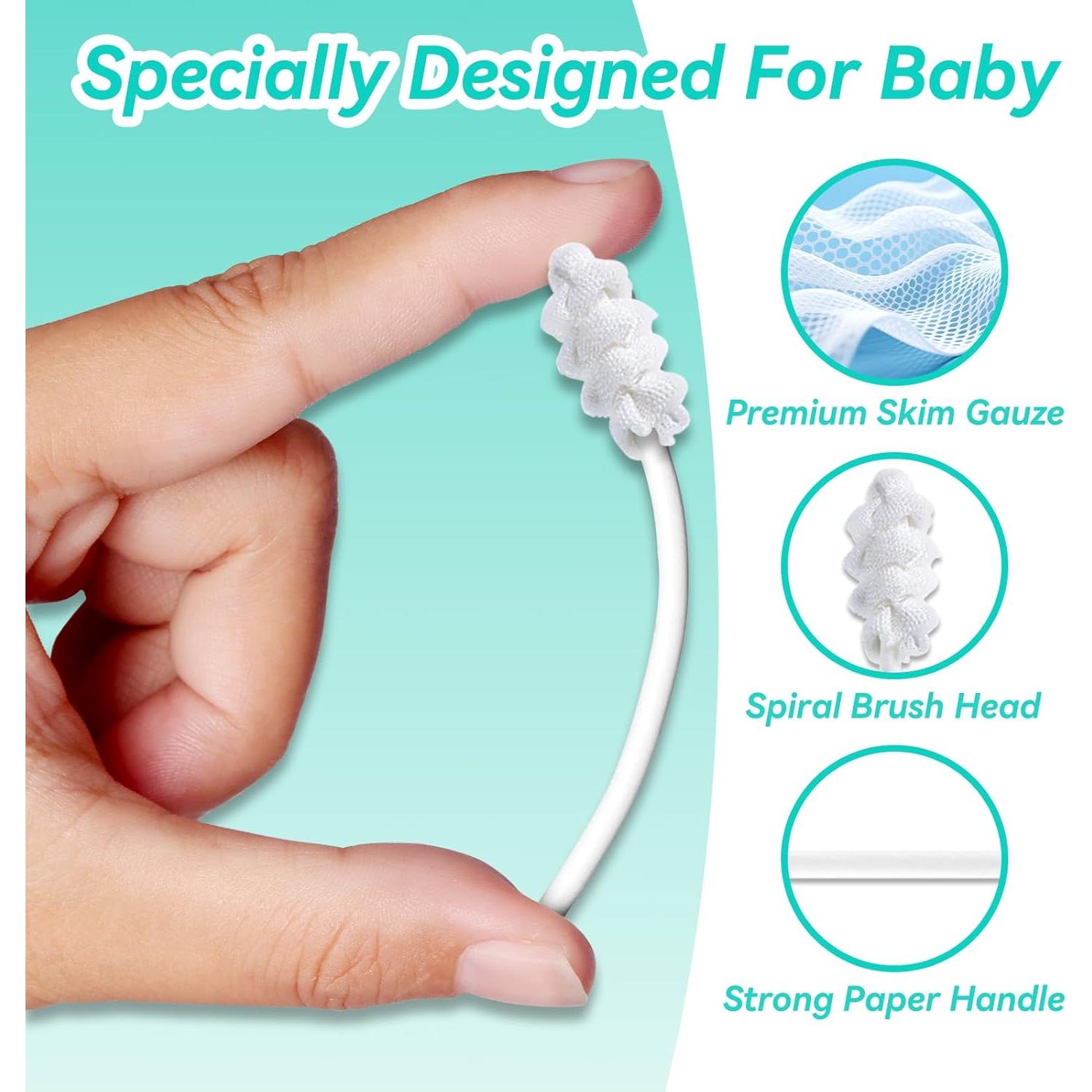 30 Limpiadores de Lengua para Bebés Foily - Cuidado Oral Suave