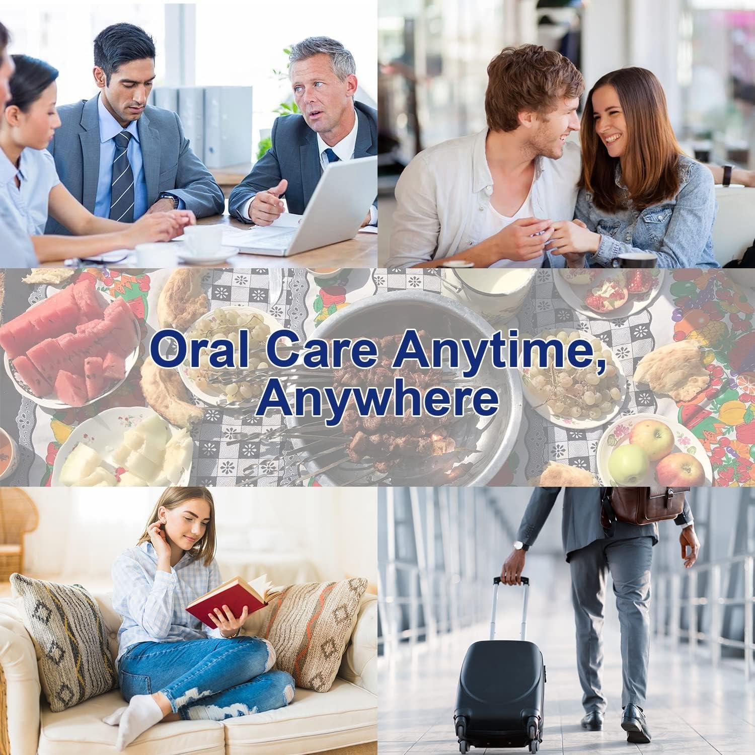 Toallitas de Limpieza Dental EZGO 100 Unidades Sabor Menta