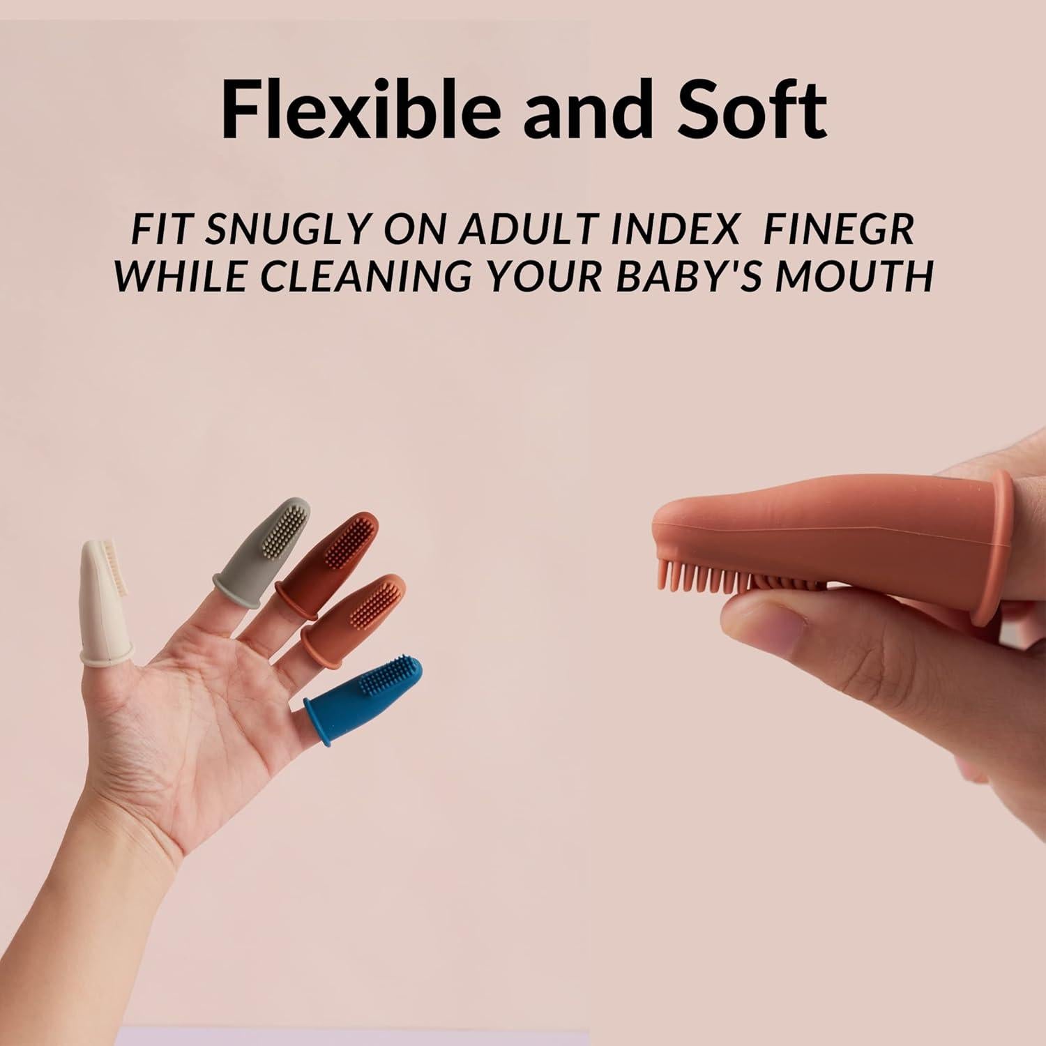 Cepillo de Dientes de Silicona Chippi & Co para Bebés 0-3 Años