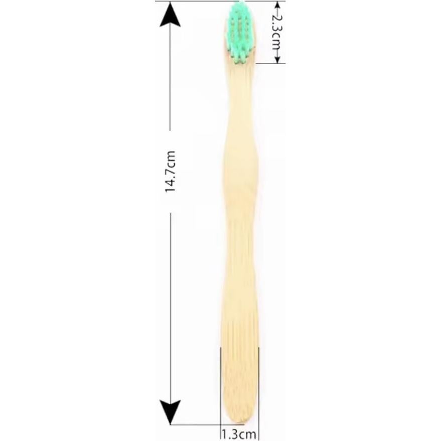 Cepillos de Dientes de Bambú Orgánicos para Bebés - 4 Unidades