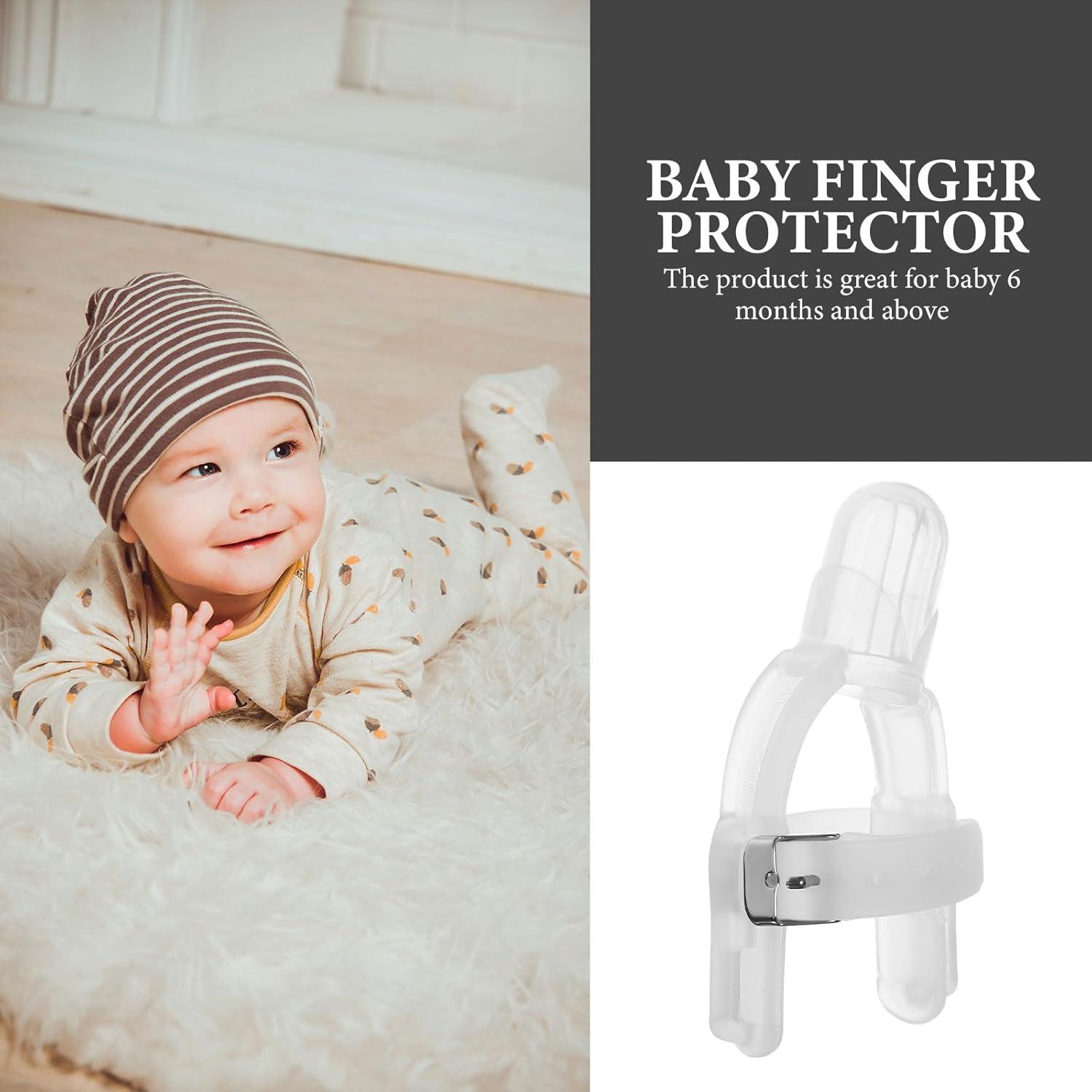 Protector de Dedos para Bebés EXCEART Silicona Ajustable