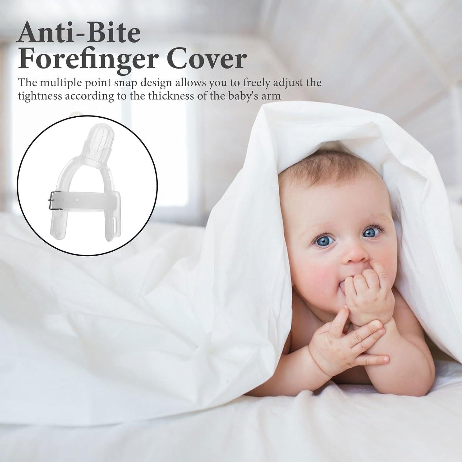 Protector de Dedos para Bebés EXCEART Silicona Ajustable