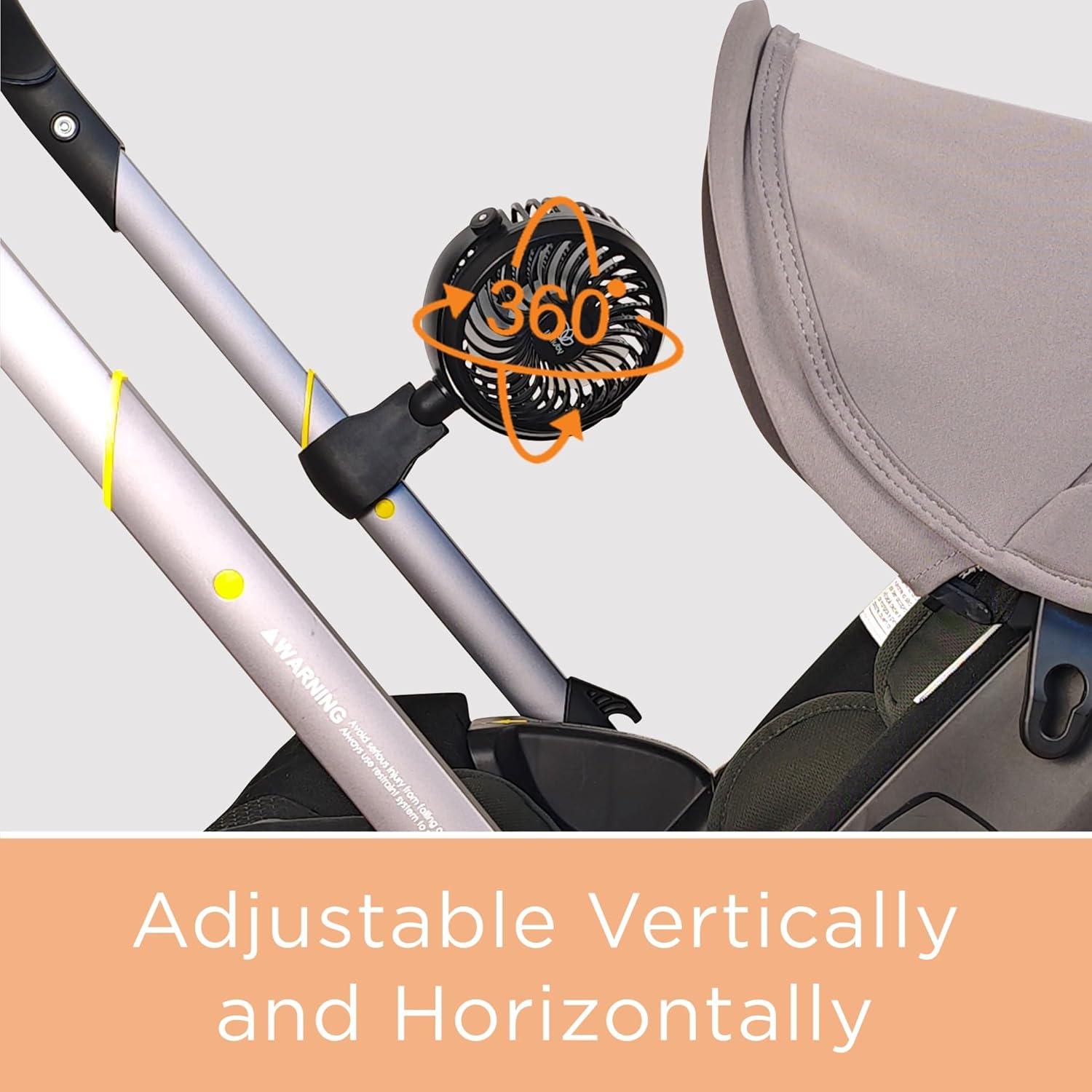 Ventilador Portátil Recargable para Cochecito liuliuby 2024