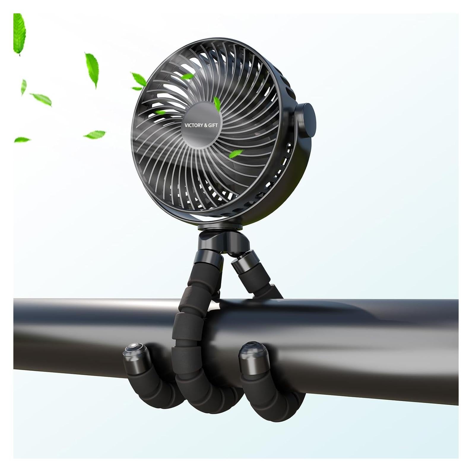 Ventilador Portátil Victory & Gift 4000mAh 4 Velocidades 360°