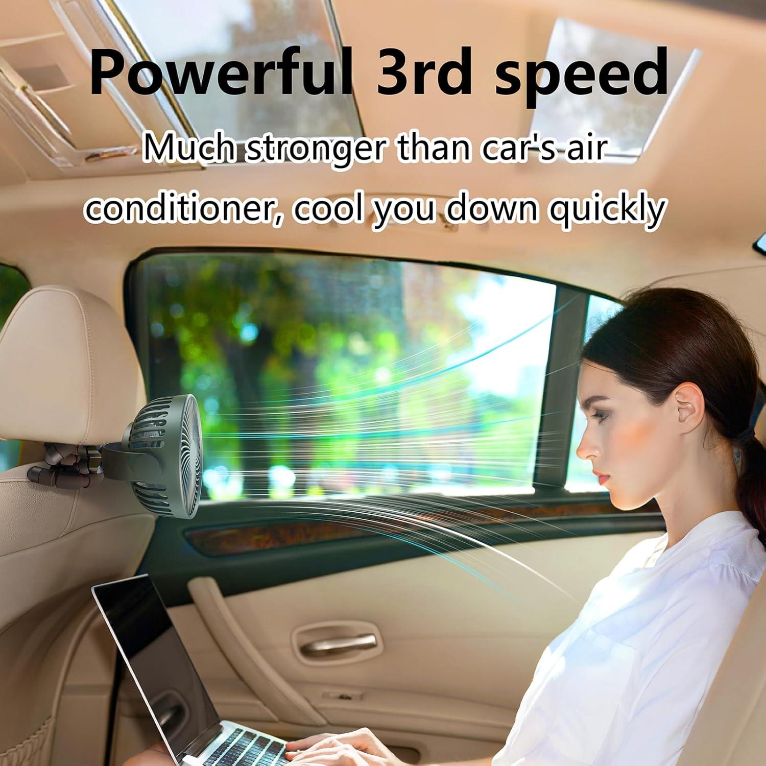 Ventilador Portátil Victory & Gift 4000mAh 4 Velocidades 360°