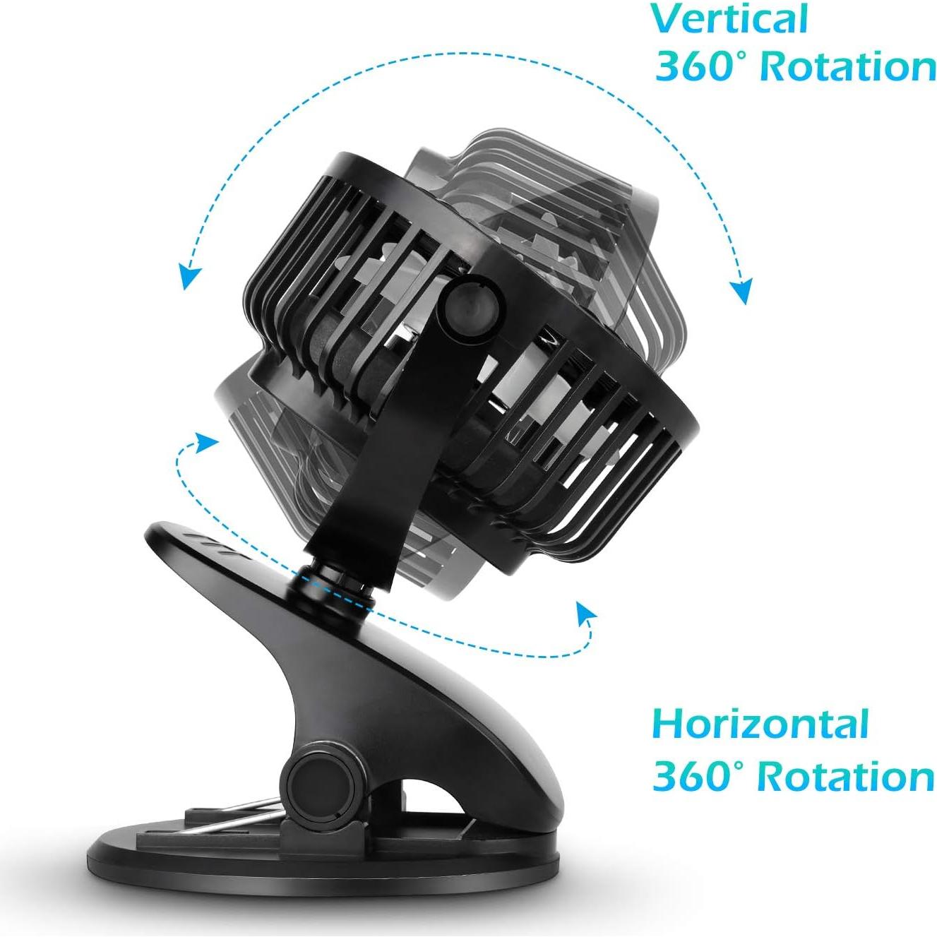 Ventilador Portátil Recargable SkyGenius con Clip 8 Pulgadas