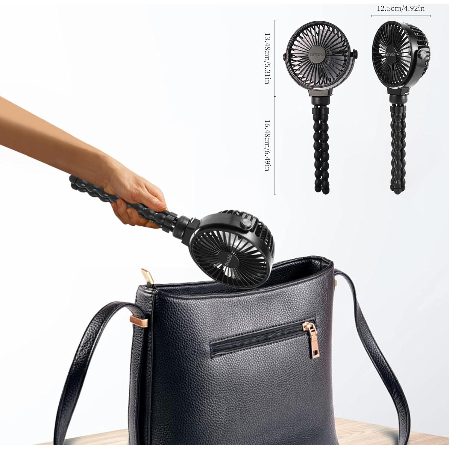 Ventilador Portátil OGAJO para Cochecito 5200mAh 3 Velocidades