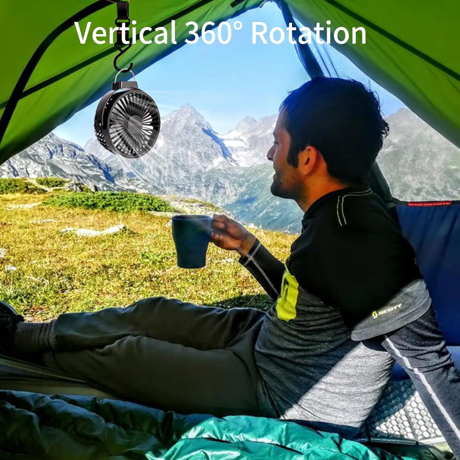 Ventilador Portátil OGAJO para Cochecito 5200mAh 3 Velocidades