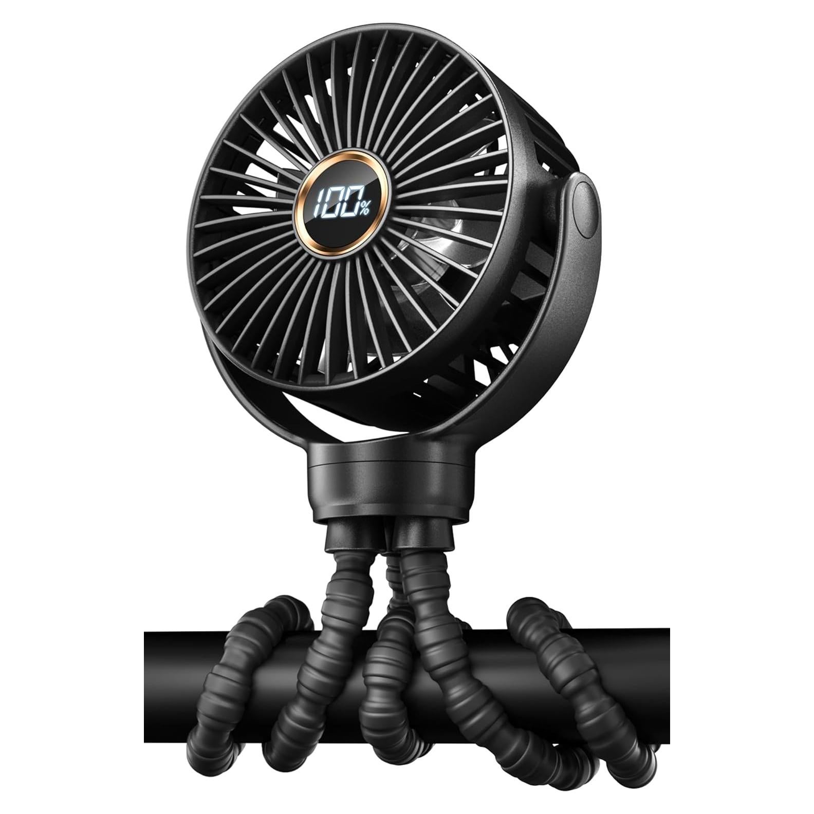 Ventilador de Cochecito KIDEE Mini Portátil Recargable USB 2000mAh