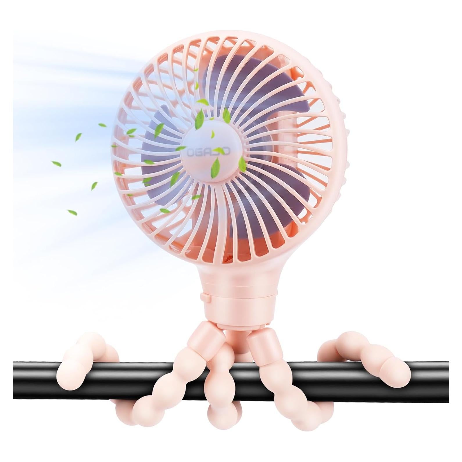 Ventilador de Cochecito Oscilante Haomaomao H16 USB Recargable