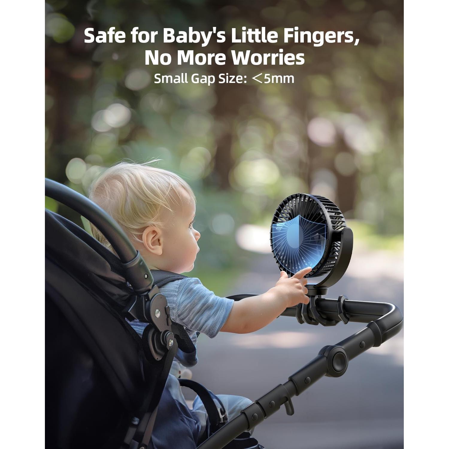 Ventilador Portátil Koonie 5000mAh USB 3 Velocidades 360°