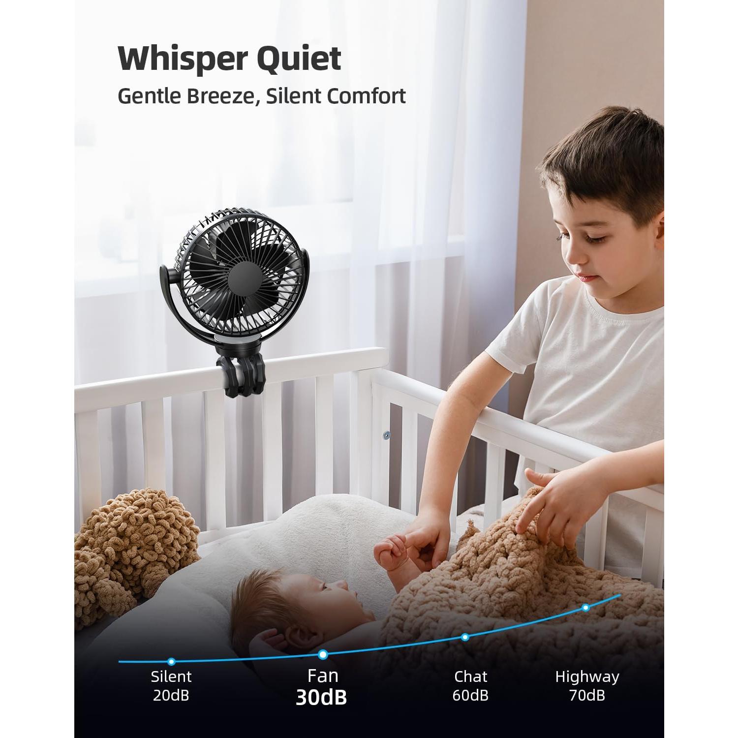 Ventilador Portátil Koonie 5000mAh USB 3 Velocidades 360°